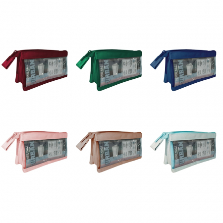 PENARE - Penar borseta transparent, Urban, 20.5x8x11 cm - S-COOL