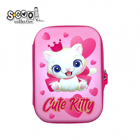 PENARE - Penar neechipat 3D, CUTE KITTY, 22.5x15.5x5.2 cm - S-COOL