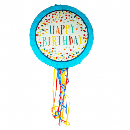Articole petreceri - Pinata Happy birthday, 43x9x43 cm