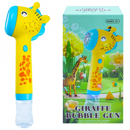 Jucarii de exterior - Pistol baloane de sapun, Girafa, cu baterii