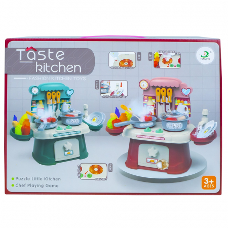 Papusi si accesorii - Play set bucatarie, cu lumina si sunet, 31x39x17 cm