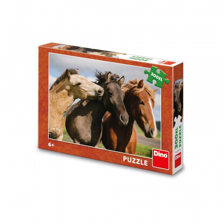 Puzzle - Puzzle Cai, 300 piese - DINO TOYS