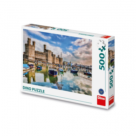 Puzzle - Puzzle Castelul Caernarfon, 500 piese - DINO TOYS