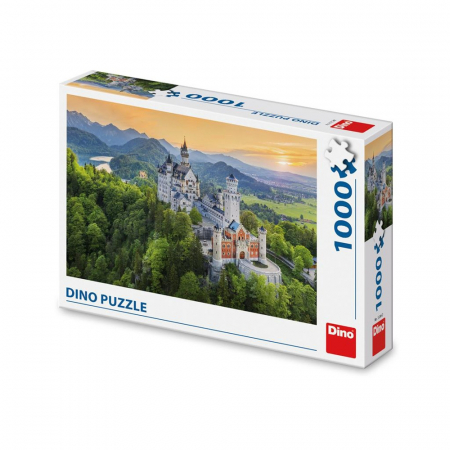 Puzzle - Puzzle Castelul Neuschwanstein, 1000 piese - DINO TOYS