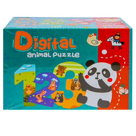 Jucarii din lemn - Puzzle din lemn, Cifre