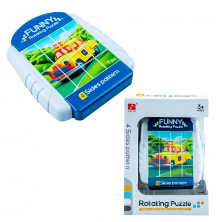 Puzzle - Puzzle educativ, cu 4 fete, Autovehicule