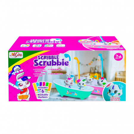 Creativitate - Arts & Crafts - Set creativ, Animalute care pot fi desenate si spalate