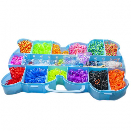 Creativitate - Arts & Crafts - Set creativ elastice, 3200 piese, ursulet