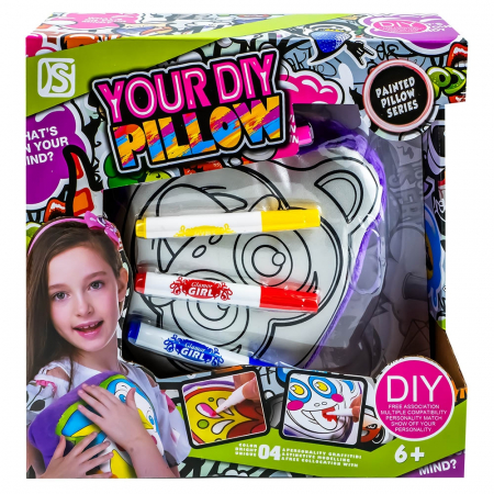 Creativitate - Arts & Crafts - Set creativ, Perna de colorat + carioci