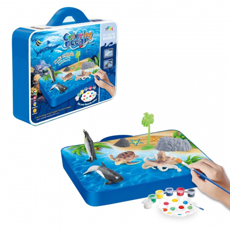 Creativitate - Arts & Crafts - Set creativ pictura, Animale marine