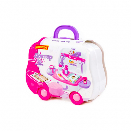 Papusi si accesorii - Set doctor in gentuta, 26.6x9.8x21.7 cm, Polesie