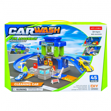 Set Masini - Set Motociclete - Set parcare, 45 piese