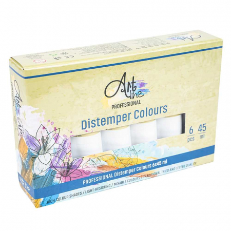 TEMPERA - Tempera Art, ALBASTRU REGAL, 45ml, 6 buc/set - ARTLINE