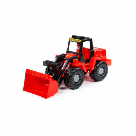 Masini Plastic - Metal - Tractor cu incarcator - Mammoet, 42,5x16,3x21 cm, Polesie