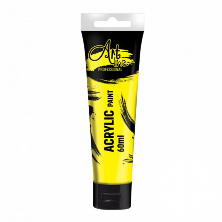 PRODUSE ȘCOLARE - Vopsea acrilica Art, 60 ml, 6buc/set, YELLOW LEMON - ARTLINE