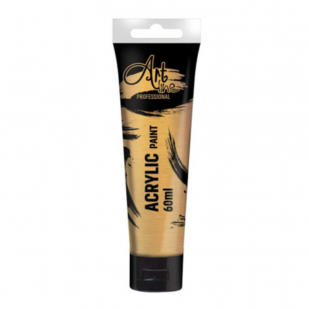 TEMPERA - Vopsea acrilica metalizata Art, 60 ml, 6buc/set, METALLIC BROWN - ARTLINE