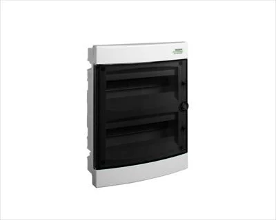 Cofret de distributie din plastic, montare incastrata, usa transparenta, IP40, 1/2/3 randuri, 8/12/18/24/36 module [2]