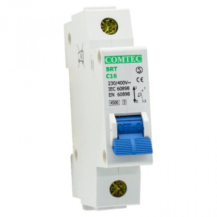 Intrerupator automat monopolar BRT 4.5kA MCB, COMTEC [1]