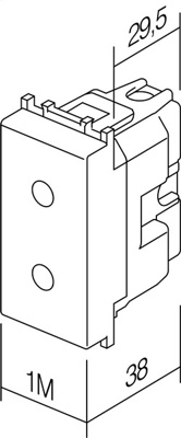 Modul Priză S. EURO 1M 10A ST IP20 Alb [3]