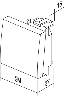 Modul Clapeta 2m alb [3]