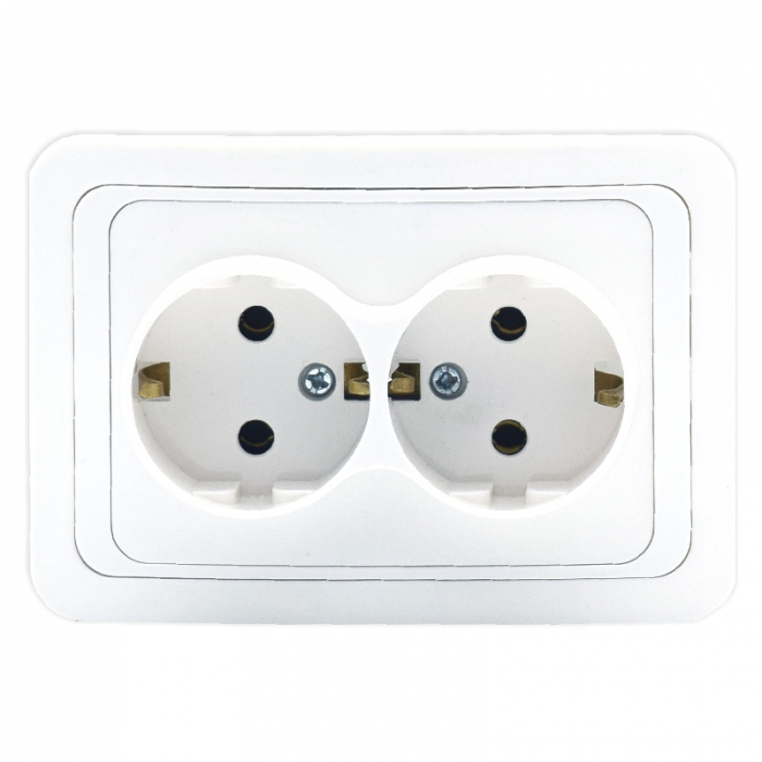Priza dubla shuko Eco Premium, MF0012-06043, COMTEC [1]