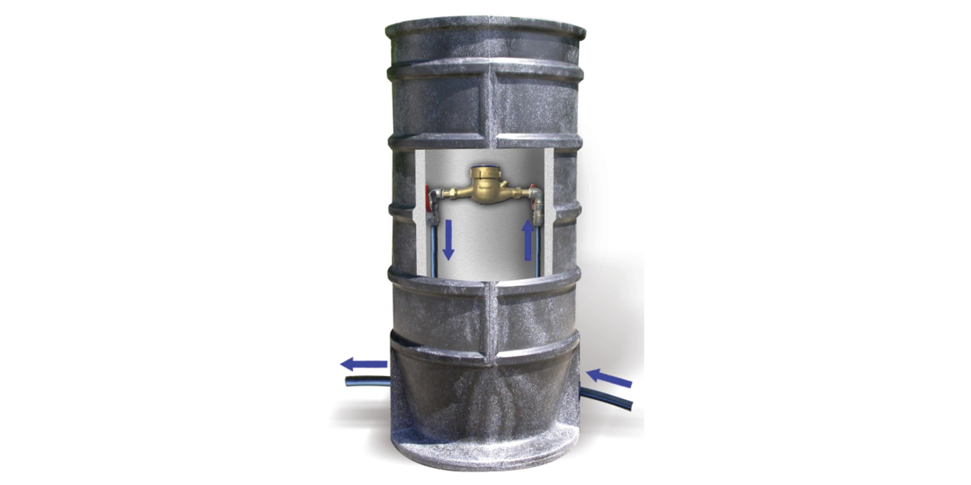 Robineti - CAMIN APOMETRU TIP DN 550 / 800, ECHIPAT CU CONTOR DE APA DN 20