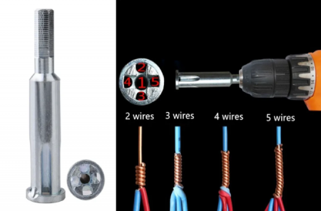 Scule de mana si accesorii - Dispozitiv dezizolat si infasurat cabluri electrice – 5fire/max 2,5mmp
