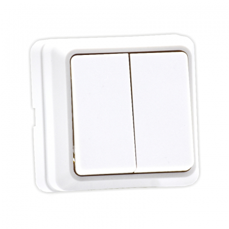 Aparataj clasic - Intrerupator dublu Eco Premium aparent, MF0012-85735, COMTEC