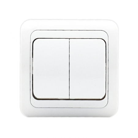 Aparataj clasic - Intrerupator dublu Eco Premium, MF0012-06005, COMTEC