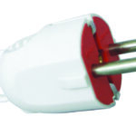 Cuple, stechere - Stecher cu inel schuko MF0012-03312, 16 A, alb