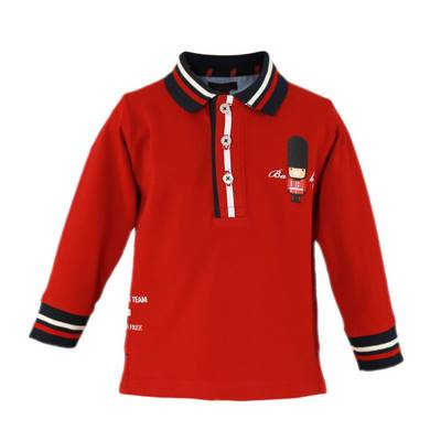 Bluza Polo rosie bebe baiat NelBlu 12 luni [1]