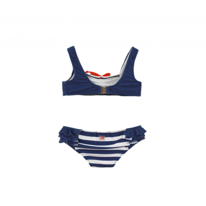 Costum de baie din doua piese fete Miranda Alb cu albastru 2-8 ani [2]