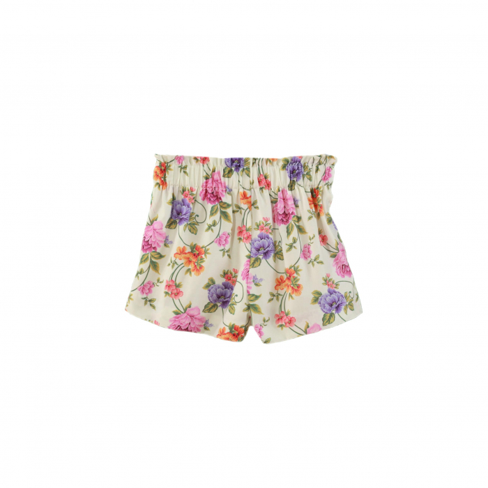 Pantaloni scurti roz cu flori fete 4 ani Miranda [3]