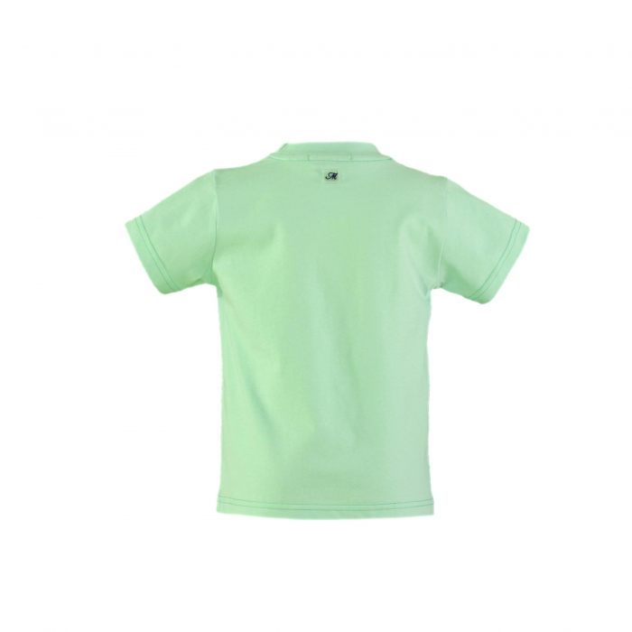 Tricou baieti cu logo Miranda Verde cu elefanti 2-8 ani [2]