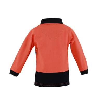 Bluza Polo bebe baiat portocalie logo NelBlu 24 luni [1]