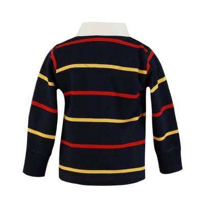 Bluza Polo cu dungi bebe baiat logo NelBlu 12 luni [1]