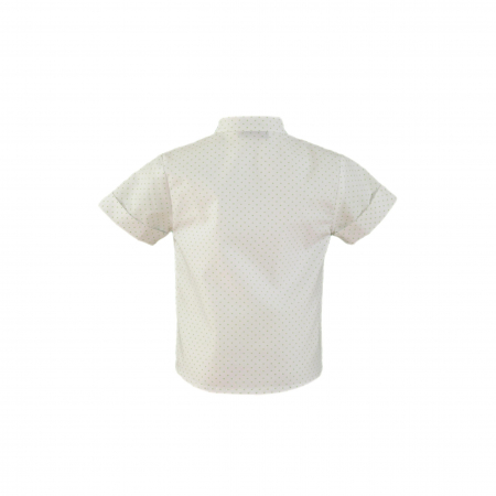 Camasa cu maneca scurta bebe baiat Alb Miranda 12-30 luni [1]
