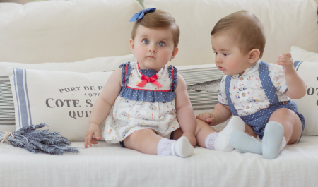 Camasa cu maneca scurta si pantaloni scurti bebe Albastru Miranda 9 luni [2]