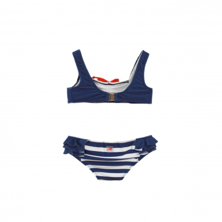 Costum de baie din doua piese fete Miranda Alb cu albastru 2-8 ani [1]