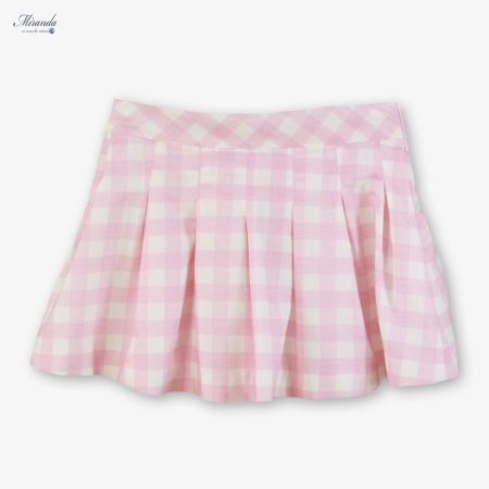 Fusta alb cu roz in carouri [1]