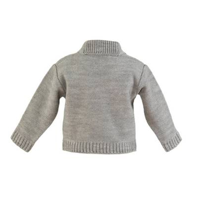 Jacheta tricotata gri bebe baiat NelBlu 1-12 luni [1]