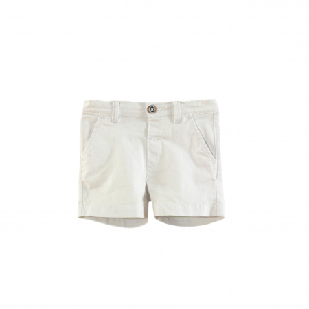 Haine - Pantaloni scurti alb bebe baiat NelBlu