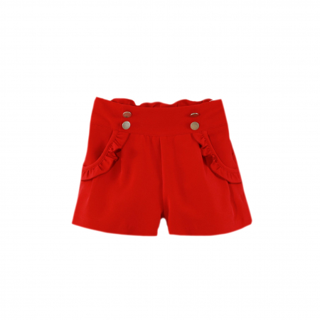 Pantaloni scurți - Pantaloni scurti rosii fete Miranda 6-12 ani