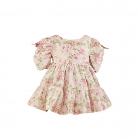 Rochii - Rochita bebe fetita Roz pal Miranda 12 luni