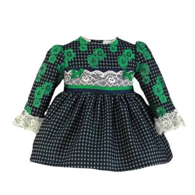 Rochii - Rochita carouri cu flori bebe fetita Miranda 6 luni
