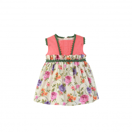 Bebe Fetițã - Rochita roz cu flori bebe fetita Miranda