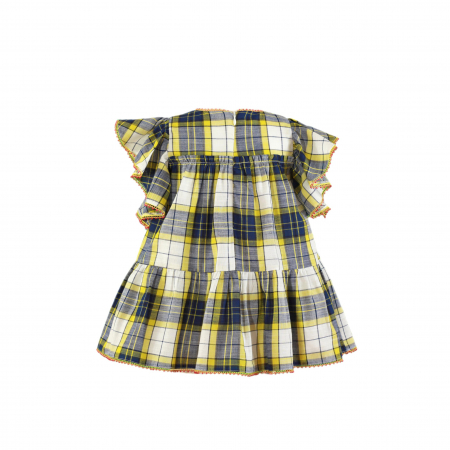 Rochita galbena cu alb si albastru fete 2-6 ani Miranda [1]