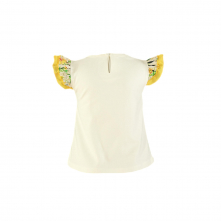 Tricou galben cu albastru si volanase fete 12 ani Miranda [1]