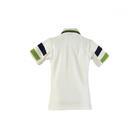 Tricou Polo cu dunga albastru si verde [1]