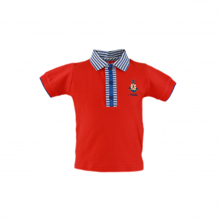 Pantaloni - Tricou Polo si pantaloni scurti bebelusi NelBlu 12 luni